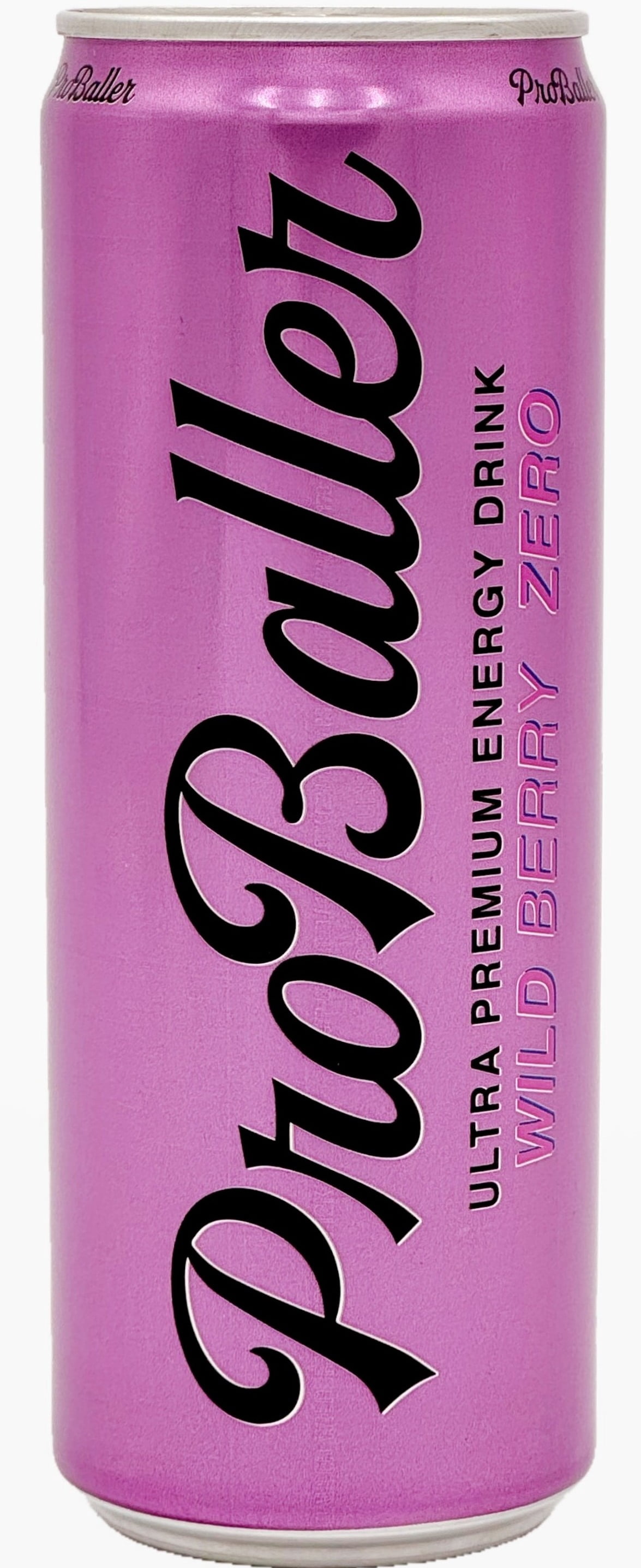 ProBaller Ultra Premium Energy Drink - Wild Berry ZERO- NSF SPORT CERTIFIED- Natural Clean Energy- Guarna, Ginseng, Essential B-Vitamins- B12 (Methylcobalamin) + more. 12 fl oz (pack of 15)
