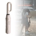 thumbnail image 6 of amagogo Folding Rain Umbrella Portable Travel Open Umbrella Beach Automatic Umbrella Beige, 6 of 9