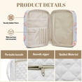 thumbnail image 5 of chaqlin Cartoon Pig Bible Cover with Double Zipper Washable Quilted Bible Case for Women Easy to Carrying, Lightweight Portable Scripture Book Cover Bags, Christian Gift for Women, 5 of 7