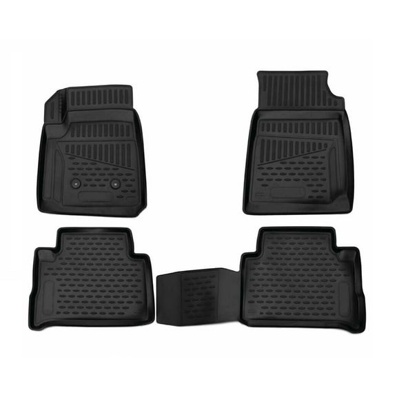 OMAC Floor Mats Liner for Chevrolet Colorado Crew Cab 2015-2022 TPE All-Weather