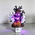 thumbnail image 4 of Cififendec Halloween Plug In Ghost Seesaw Night Light, LED Spooky Tree Pumpkin Wall Plug Lamp for Bedroom Hallway Bathroom Spooky Indoor Decor, 4 of 4