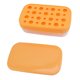 thumbnail image 5 of Molde para hacer cubitos de hielo flexible y reutilizable, bandeja redonda de fácil liberación para cubitos de hielo con contenedor con tapa, color naranja de varias capas, 5 of 10