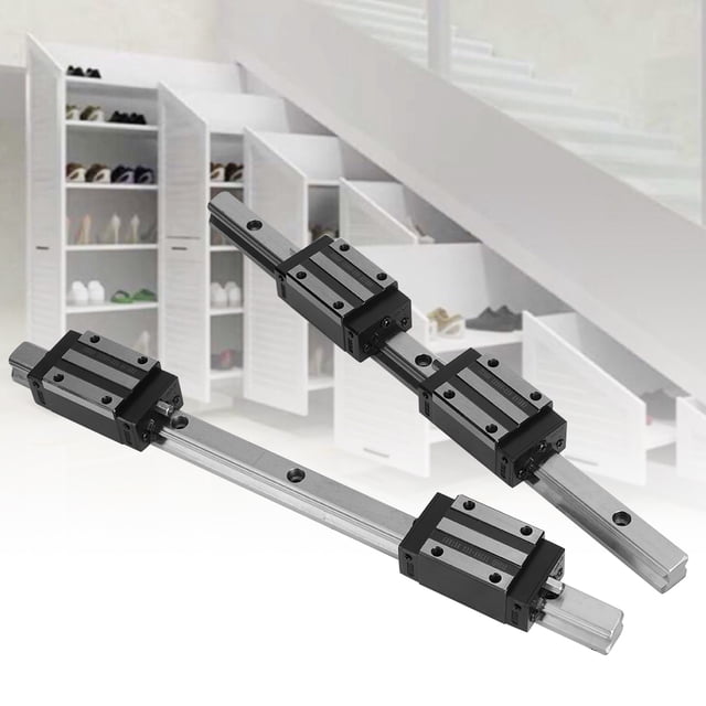 Bloque Deslizante Suave, Riel De Guía, Alta Precisión Resistente Al Desgaste Para Equipos De Automatización Equipos De Medición De Precisión Máquina Industrial OTVIAP Linear Bearing Slide Block