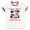 White/Red, variant on Barking Around the Christmas Tree Ringer Tee Shirt Unisex Large White/Black