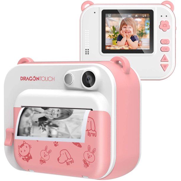 Dragon Touch InstantFun Instant Print Camera for Kids, Zero Ink Toy