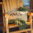 thumbnail image 3 of Donna Sharp Cabin Raising Pine Cone Decorative Embroidered Rectangle Throw Pillow, 3 of 9