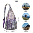 thumbnail image 2 of Chic Paisley Sling Backpack - Exotic Colorful Pattern Shoulder Bag, Fashionable Anti-Theft Pack for Commuters, 2 of 4