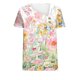 thumbnail image 5 of Top de Verano Mujeres Cuello en V Casual Top de Manga Corta, Ligera Primavera Y Blusa de Verano para las Mujeres, 5 of 5
