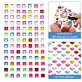 thumbnail image 3 of Uxcell 455 Pcs Gems Stickers for Crafts, 5 Sheet Self-Adhesive Gems Bling Square Rhinestone Stickers, Multicolor, 3 of 5
