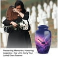 thumbnail image 3 of MUKTIVE Spaceship Funeral Urns for Ash Adult Men & Women - Purple Cremation Urns for Ashes for Human Ashes - Memorial Burial Combo Gift for Loved Ones (1 Large, 4 Keepsake), 3 of 7
