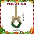 thumbnail image 3 of Mini Christmas Wreaths for Cabinet Kitchen Windows Decors Bulk with Red Bow Small Artificial Norfolk Farmhouse Wreaths with Berry Pine Cone for Fireplace Front Door Porch Wall Hanging, 3 of 6