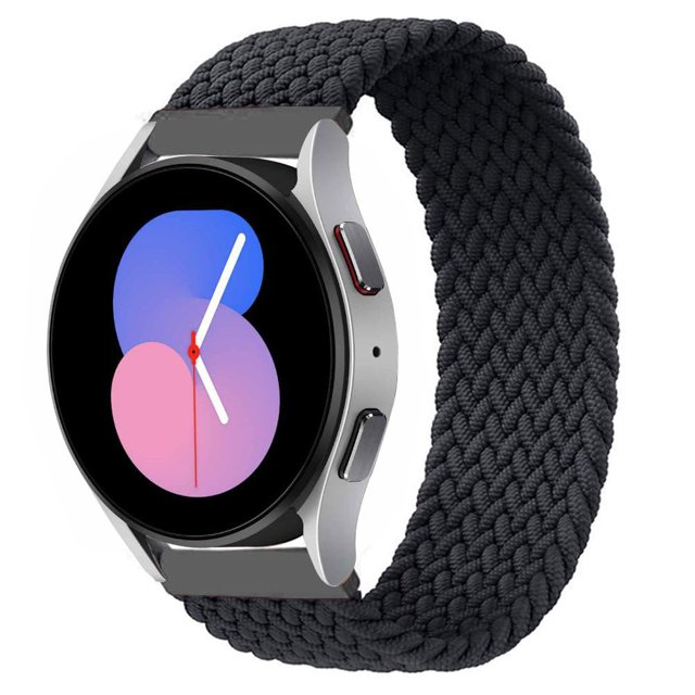 Correa De Reloj Elástica Para Samsung Galaxy Watch 5/4/6/Active 2 40 Mm 44 Mm/Galaxy Watch 5 Pro 45 Mm/Watch 4 Classic 42 Mm 46 Mm/Galaxy Watch 6 Classic 43 Mm 47 Mm Correa De Nailon Trenzado Solo Loo