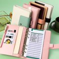 thumbnail image 4 of Boreal Craft Splice A6 Ledger Zipper Bag Macaron Color Budget with Pockets inside Large Journal with Lined Pages 400 Work Notebooks Leather Plain Set Spiral 3 Subject with Pockets College Ruled with, 4 of 5