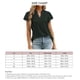 thumbnail image 1 of Camisa con ojales para mujer, volantes, manga corta, ribete con volantes, cuello en V, Color puro, camisa para mujer, Top para primavera y verano, negro XL, 1 of 6