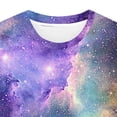 thumbnail image 5 of Craaazy Athletic Shirts for Women Short Sleeve Colorful Star Sky Graphic Round Neck Short Sleeve Fashion Summer Clothes Gifts, 5 of 5