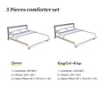 thumbnail image 4 of 5-Piece Velvet Comforter Set, Winter Forest Bear Print Bedding Sets, King, 4 of 4