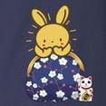 thumbnail image 3 of CafePress - Japanese Style Rabbit With P Long Sleeve T Shirt - Long Sleeve Dark T-Shirt, 3 of 4