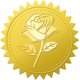 thumbnail image 1 of 408 pegatinas de 2 pulgadas en papel de oro rosa, pegatinas motivacionales con relieve de flores, sellos de certificado de papel de oro, etiquetas autoadhesivas impermeables para decoración de, 1 of 8