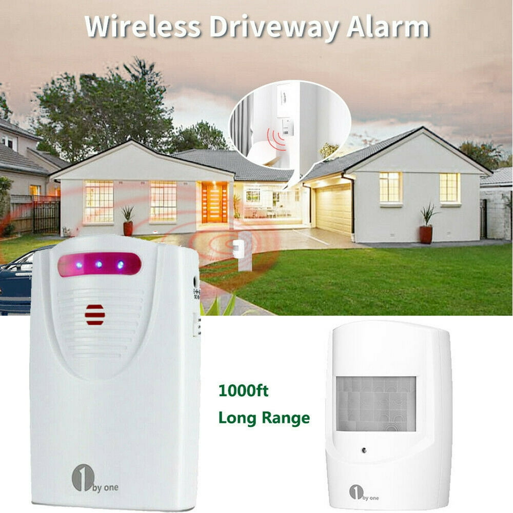 2020 Newest  1byone Long Range Wireless Driveway Alarm ...