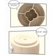 thumbnail image 4 of pstuiky Organizador de escritorio giratorio de 360 grados para bolígrafos papelería de oficina para estudiantes cubo para brochas de maquillaje, 4 of 6