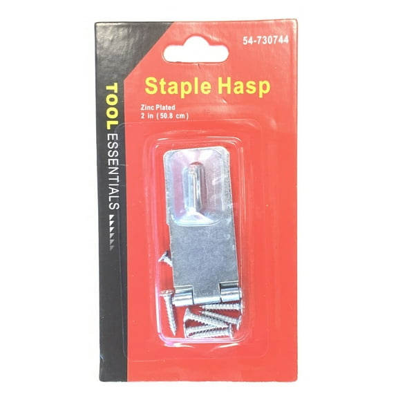 Zinc Plated Staple Hasp with Screws Included