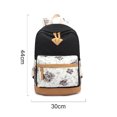 thumbnail image 2 of Mochila escolar de lona floral Mochila escolar universitaria Bolso de hombro Adepaton BST2001989-1, 2 of 6