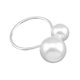 thumbnail image 3 of Hebillas de servilleta Hebillas de toalla de perlas de metal Decoración Anillos de servilleta de mesa de comedor, Plata 12pcs/bolsa sidaley HA004008-02, 3 of 7