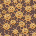 thumbnail image 1 of Ahgly Tapis d'Intérieur Lavable en Machine Carré Jaune Transitionnel, 7 Pieds Carré, 1 of 7