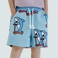 thumbnail image 2 of JAJAHO Toddler Boys Shorts Kids Sportswear Bottom Cartoon Print Casual Drawstring Elastic Waist Shorts With Pockets Size 1-7T Stylish Trousers, 2 of 8