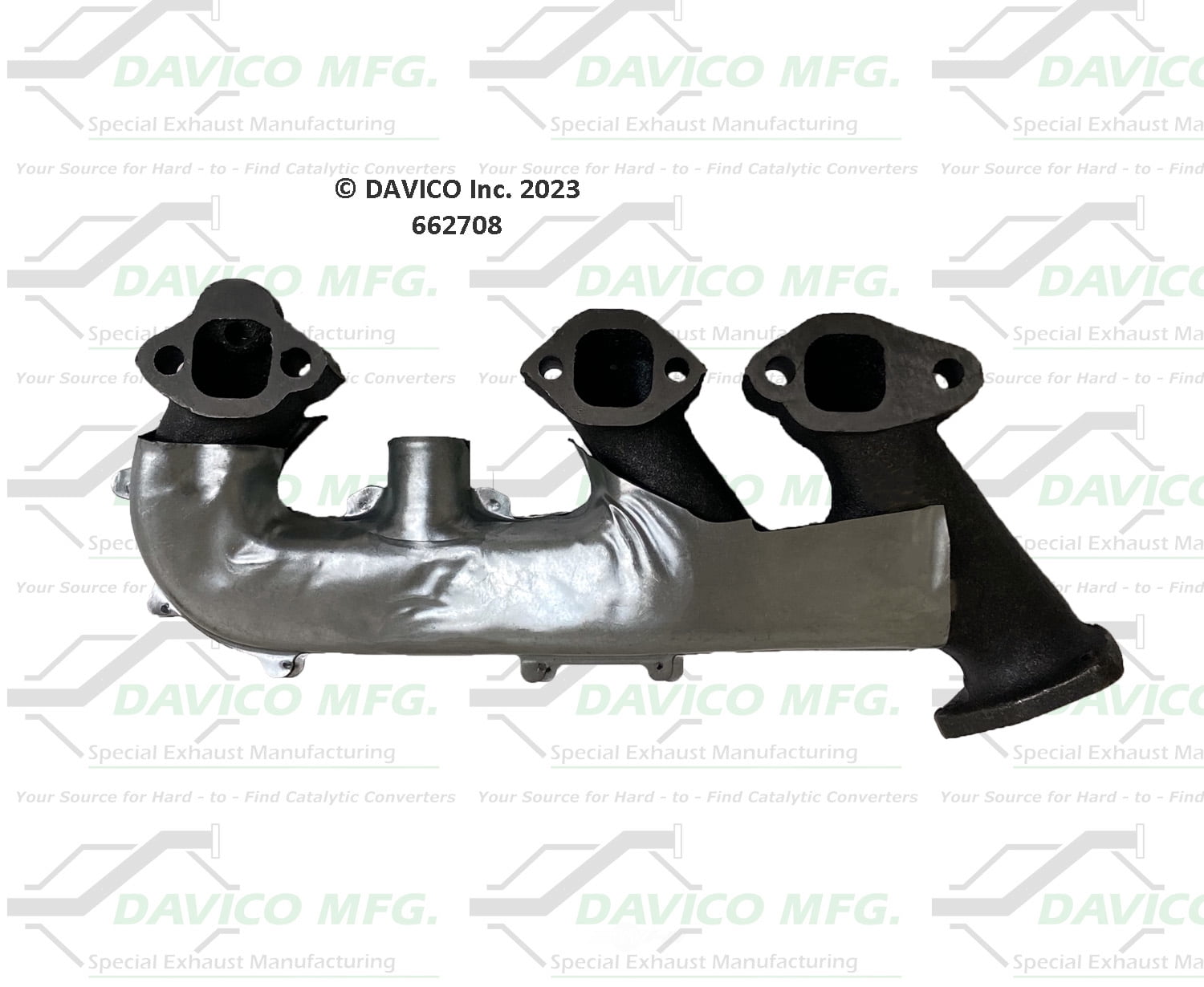 Davico Mfg 662708 Stand alone Exact-Fit exhaust manifold