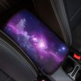 thumbnail image 2 of Reposabrazos de coche con estampado 3D de galaxia morada, cómodo, antideslizante, fácil de instalar, accesorios para coche, 2 of 4