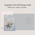 thumbnail image 3 of Religious Sympathy Cards with Envelope, 5x7 Inch Elegant White Lily Design \u2013 Christian Comfort Prayer Message Sympathy and Condolence - Single Card, 3 of 8