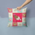 thumbnail image 2 of Bird Art Love Fabric Decorative Pillow, 2 of 4
