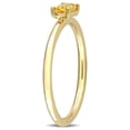 thumbnail image 3 of 1/3 Carat (Ctw) Yellow Sapphire Solitaire Baguette Ring in 10K Yellow Gold, 3 of 5