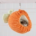 thumbnail image 3 of SPRING PARK Warm Pet Rat Small Animals Hamster Hammock Hanging Nest Bed Pumpkin Shaped Sleeping Mat House, 3 of 7