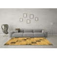 thumbnail image 3 of Ahgly Company Indoor Rectangle Checkered Brown Modern Area Rugs, 5' x 7', 3 of 4
