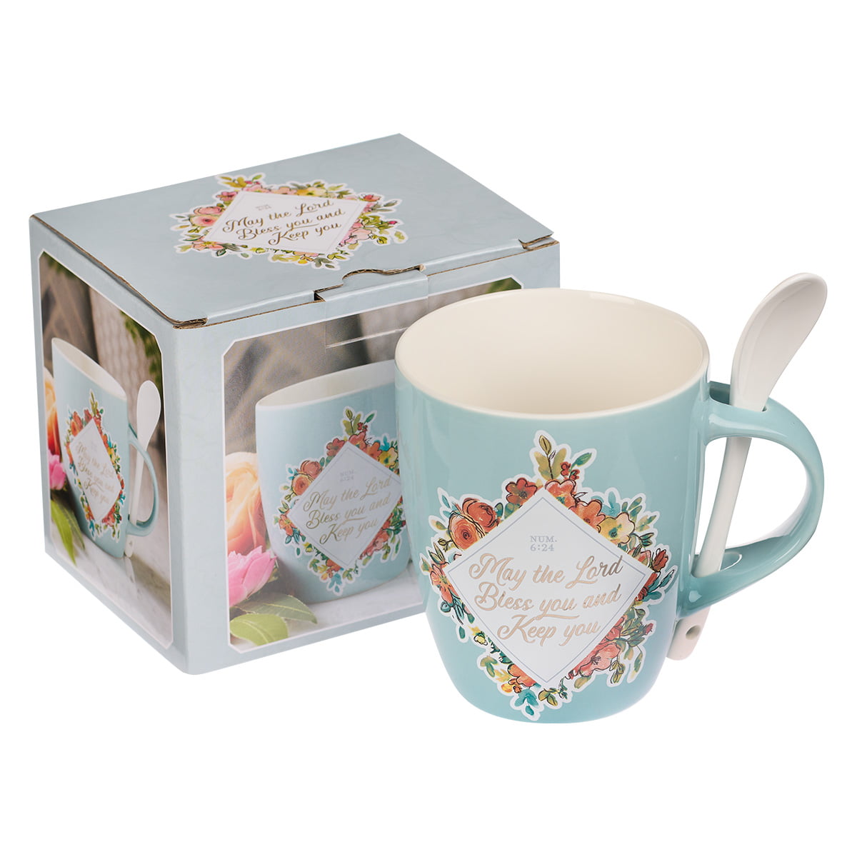 Blessed Mom Tea Cup & Saucer