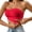 Red, variant on Push Up Strapless Bras for Women Supportive Bandeau Bra Non Slip Wireless No Underwire Padded Tube Bra
