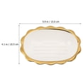thumbnail image 5 of Ceramic Soap Dish Luxury Container Makeup Egg Organizer Dishes for Bar Delicate, 5 of 6