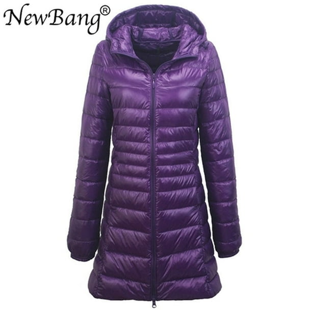 8XL Ladies Long Warm down Coat with Portable Storage Bag Women Ultra Light down Jacket Women S Overcoats Hip Length