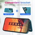 thumbnail image 3 of Dteck for Samsung Galaxy A15 Case with Screen Protector, A15 Wallet Case with Card Holder, Flower Magnetic Back Flip Case for Women,Protective Case Phone Case for Samsung Galaxy A15 5G (2024),Blue, 3 of 8