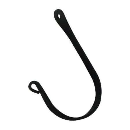 

Wall Hook with Metal Curved Design and 1 Hanger Black