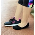 thumbnail image 3 of Fit In Clouds cotton no show womens liner hidden socks for women, 3 pack in white, grey, black, 3 of 6