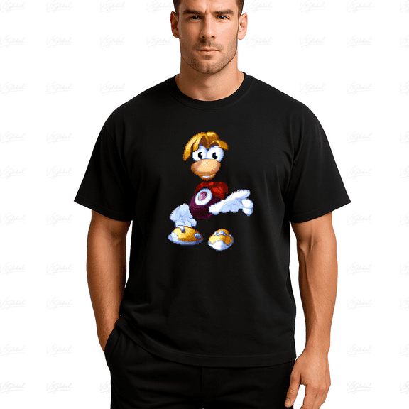 Rayman Classic Retro Ubisoft Video Game 90s Fan Graphic Unisex T-Shirt, up to Size 5XL