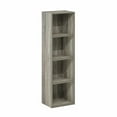 thumbnail image 5 of Furinno Pasir 4-Tier Open Shelf Bookcase, French Oak, 5 of 5