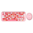 thumbnail image 1 of Mofii CANDY Keyboard Mouse Combo Wireless 2.4G Mixed Color 84 Key Mini Keyboard Mouse Set with Circular Punk Key Caps Pink, 1 of 8