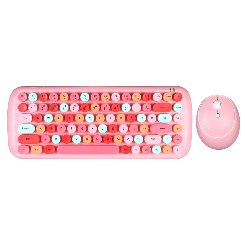 Mofii CANDY Keyboard Mouse Combo Wireless 2.4G Mixed Color 84 Key Mini
