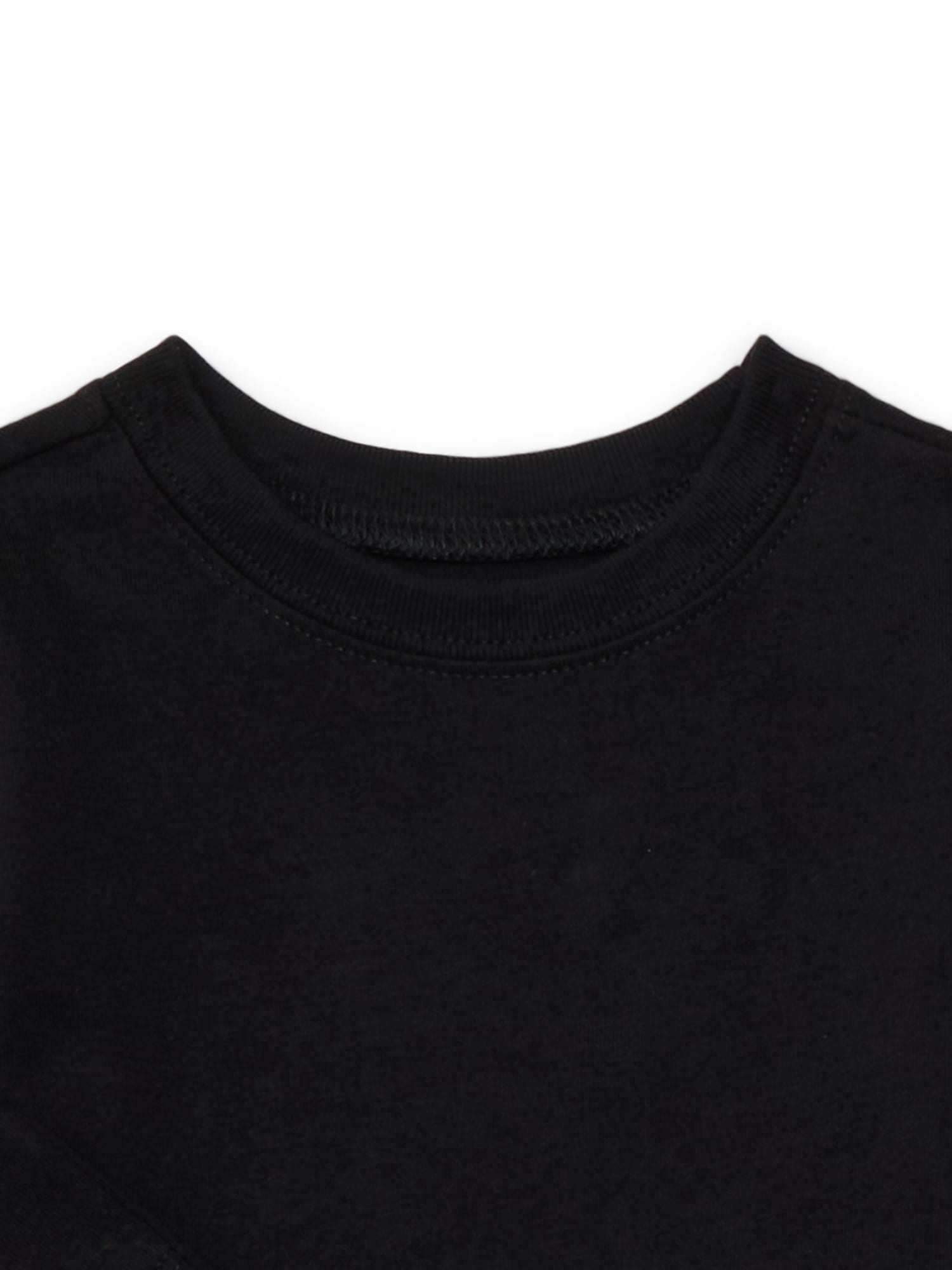 Garanimals Baby Boys Solid Tee with Long Sleeves, 3-Pack, Sizes 0M-24M