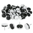 thumbnail image 1 of Uxcell 40-Pack Deslizadores de Muebles, Protectores de Pata de Silla de 1" para Pisos de Madera/Mesa/Silla/Pisos de Madera [Blanco], 1 of 1