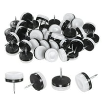 Uxcell 40-Pack Furniture Sliders, 1" Nail-on Chair Leg Protectors for Hardwood Floors/Table/Chair/Wooden Floors [White]